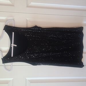 Studio Y black sequined tank
